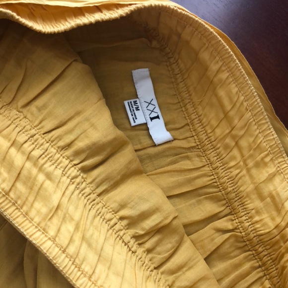 🌞FOREVER 21🧡Frilly Skirt ( lace up drop waist) - Picture 4 of 4